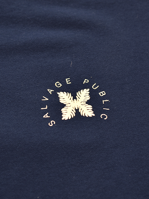 SALVAGE PUBLIC Laua'e French Terry Crew Neck - Navy