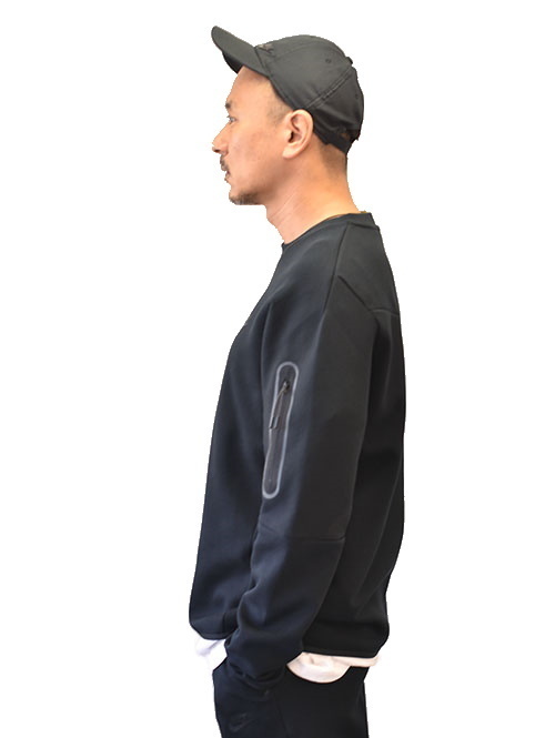 NIKE TECH FLEECE CREW BLK CU4506-010