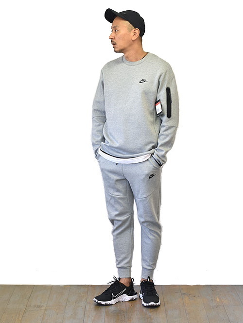 NIKE TECH FLEECE CREW GREY CU4506-063 を通販 | ETOFFE