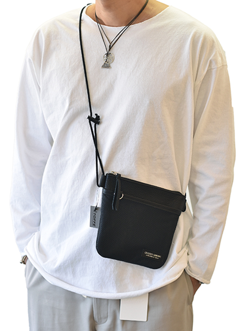 CROSSED ARROWS レザーショルダーバッグ