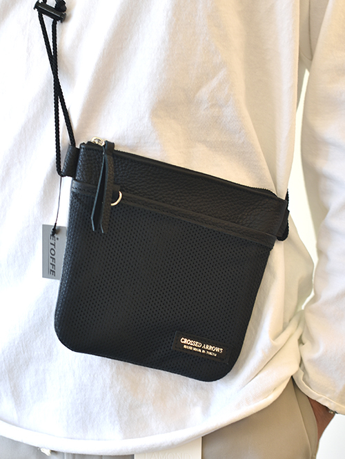 CROSSED ARROWS レザーショルダーバッグ