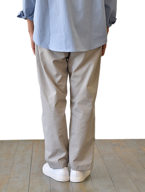 LA MOND MIDDLE WIDE PANT - Beige 高級 スーピマコットン