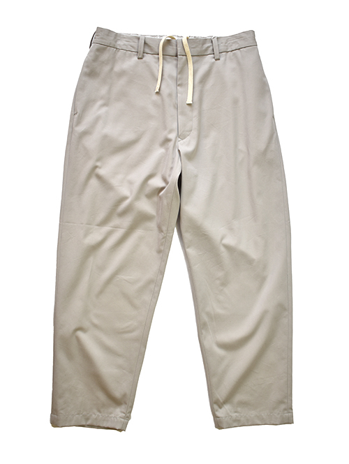 LA MOND MIDDLE WIDE PANT - Beige 高級 スーピマコットン