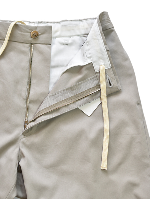 LA MOND MIDDLE WIDE PANT - Beige 高級 スーピマコットン