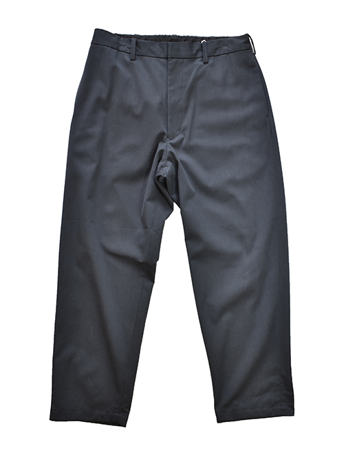 LA MOND MIDDLE WIDE PANT - Navy 高級スーピマコットン