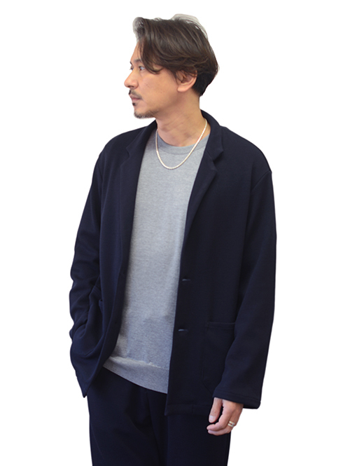 LA MOND TWEED KNIT JACKET - D.Navy