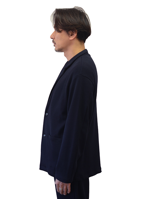 LA MOND TWEED KNIT JACKET - D.Navy