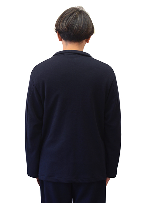 LA MOND TWEED KNIT JACKET - D.Navy