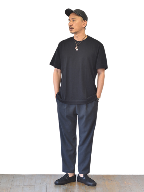 LA MOND RAYON TAPERED PANT - Charcoal
