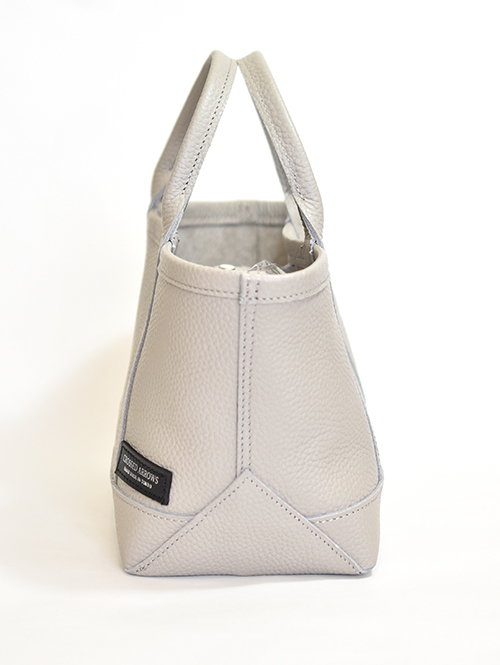 CROSSED ARROWS フラワースタッズ レザートートバッグ Grey