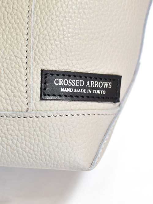 CROSSED ARROWS フラワースタッズ レザートートバッグ Grey