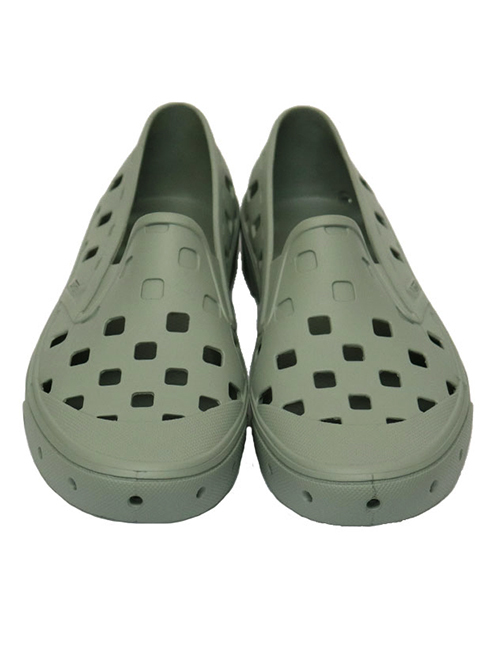 VANS TREK SLIP ON - Green Milieu フラッグチェック デザイン