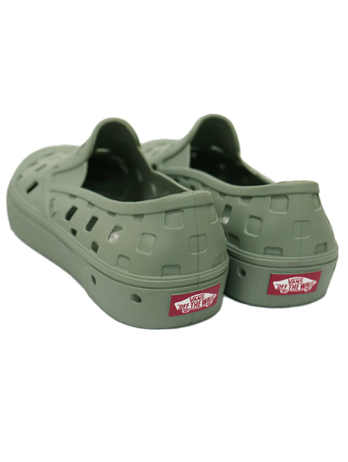 VANS TREK SLIP ON - Green Milieu フラッグチェック デザイン