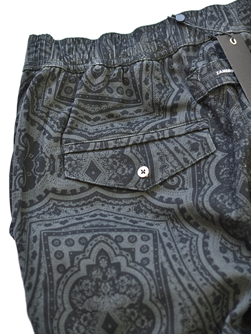 ZANEROBE BANDANA Sureshot Jogger Pant バンダナ柄 Dk.Grey / Black