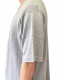 最高級ニットTシャツ JOHN SMEDLEY（ジョンスメドレー） TINDALL  メンズ 24G 半袖 クルーネックニット　Silver