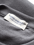 JOHN SMEDLEY（ジョンスメドレー） TINDALL  メンズ 24G 半袖 クルーネックニット COBBLE GREY