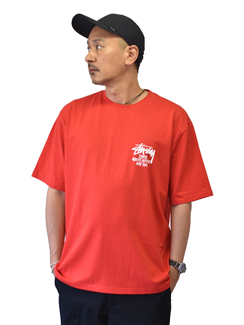 STUSSY STOCK DSM N.Y Tシャツ Red