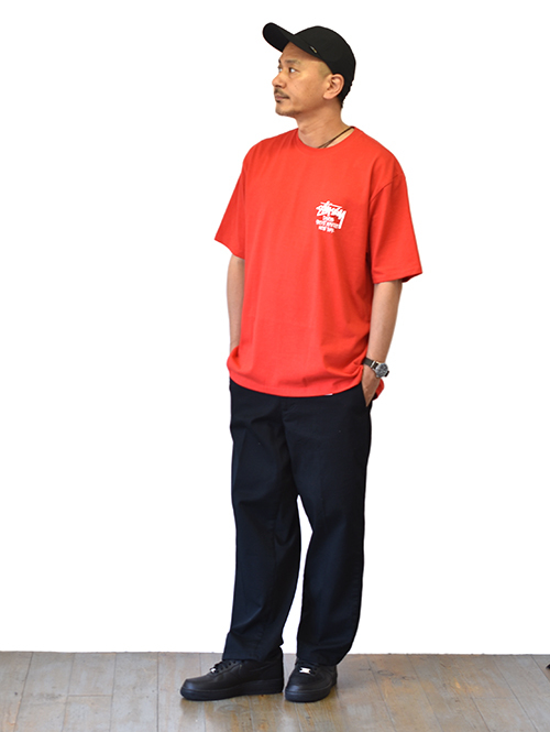 STUSSY STOCK DSM N.Y Tシャツ Red