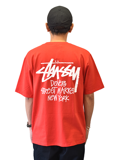 STUSSY STOCK DSM N.Y Tシャツ Red