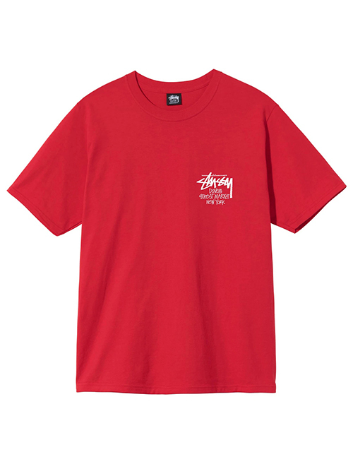 STUSSY STOCK DSM N.Y Tシャツ Red