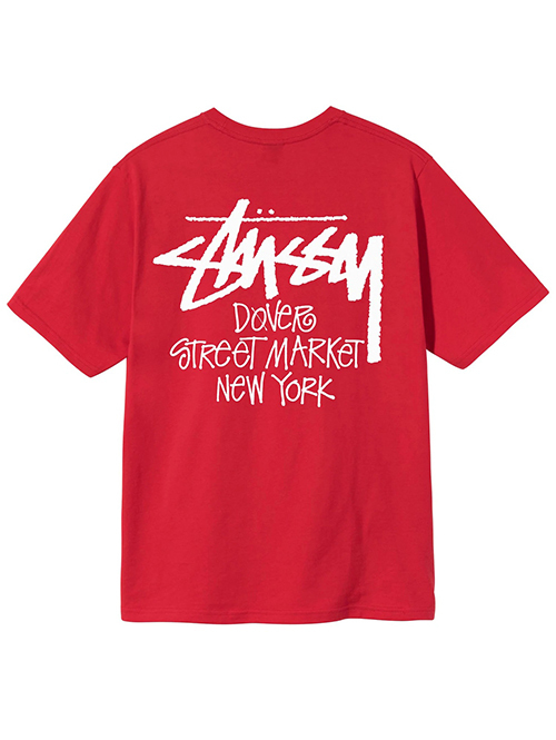 STUSSY STOCK DSM N.Y Tシャツ Red