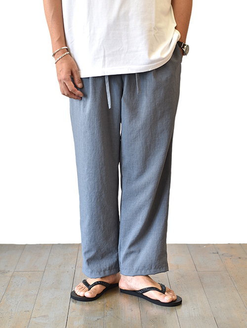 LA MOND SEMI WIDE SHARI PANT - Sax