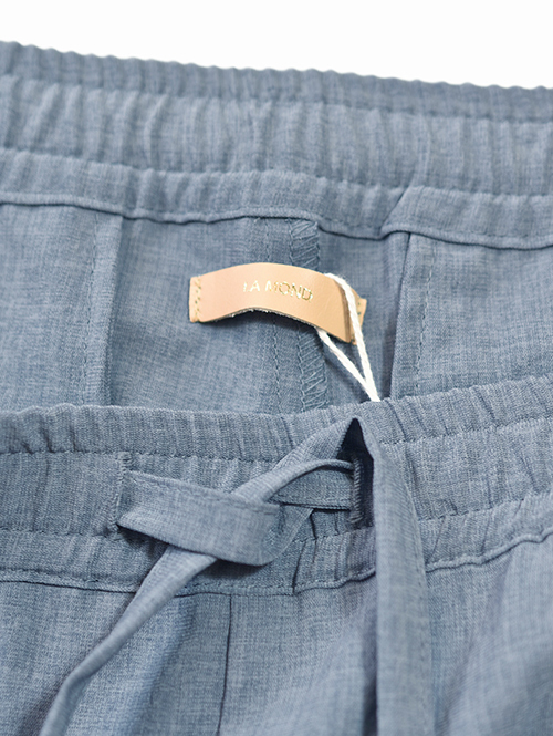 LA MOND SEMI WIDE SHARI PANT - Sax