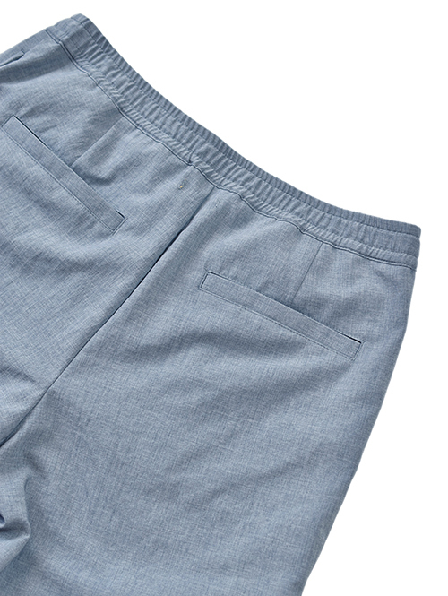 LA MOND SEMI WIDE SHARI PANT - Sax