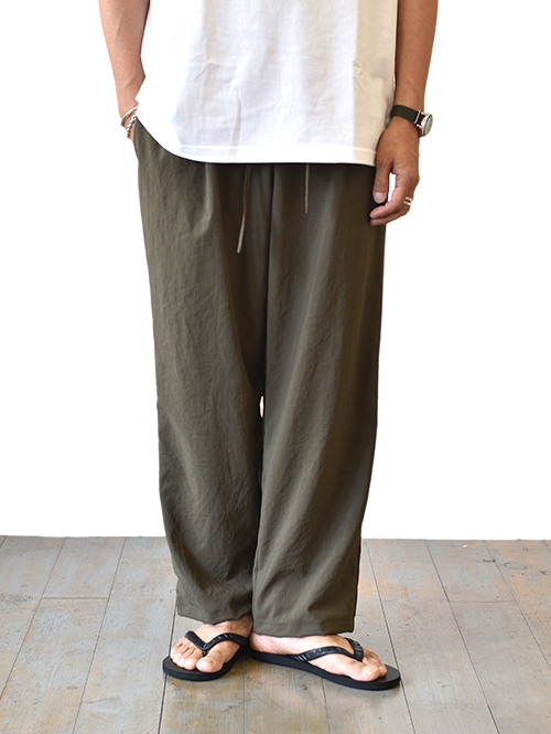 LA MOND SEMI WIDE SHARI PANT - Moss Brown