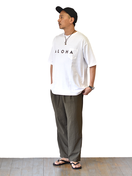LA MOND SEMI WIDE SHARI PANT - Moss Brown