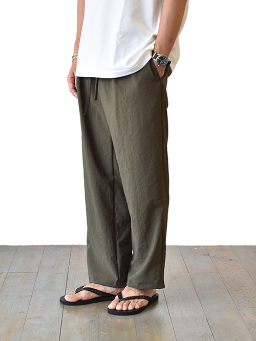 LA MOND SEMI WIDE SHARI PANT - Moss Brown