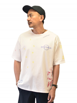 CAL O LINE 80s Staketar Mliti T-Shirt (Mluiti Color)