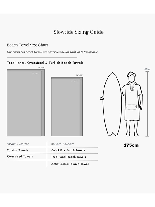 Slow Tide Turkish Towel (ビーチタオル)