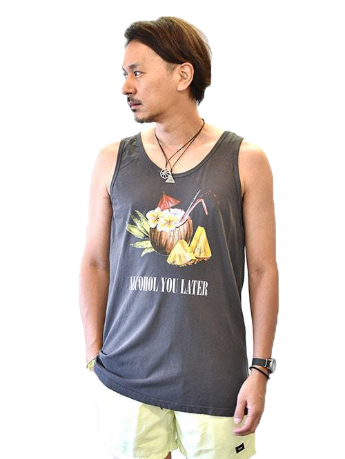 DUVIN DESIGN ALCOHOL YOU LATER TANK TOP