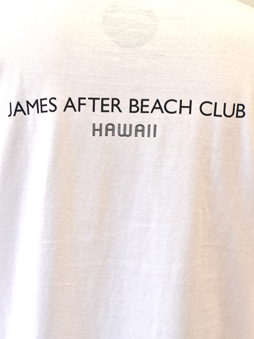 James After Beach Club ALOHA -Pocket Big T White 再入荷