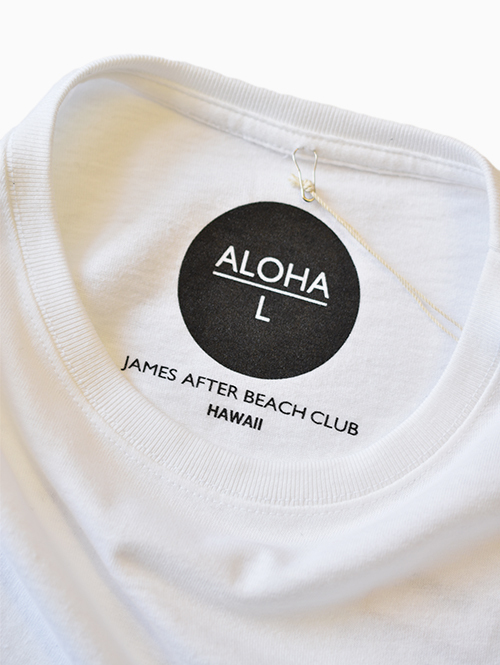 James After Beach Club ALOHA -Pocket Big T White 再入荷