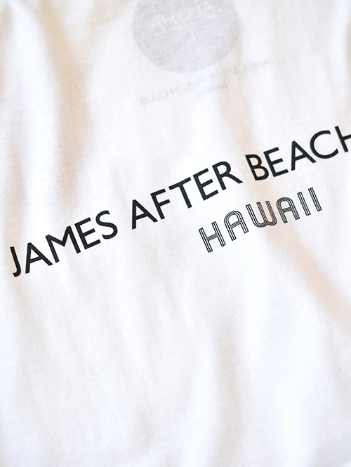 James After Beach Club ALOHA -Pocket Big T White 再入荷
