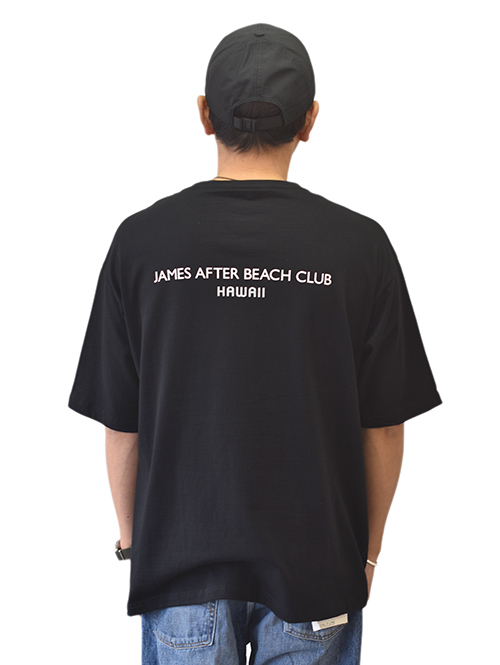 James After Beach Club ALOHA - Pocket Big T Black 再入荷