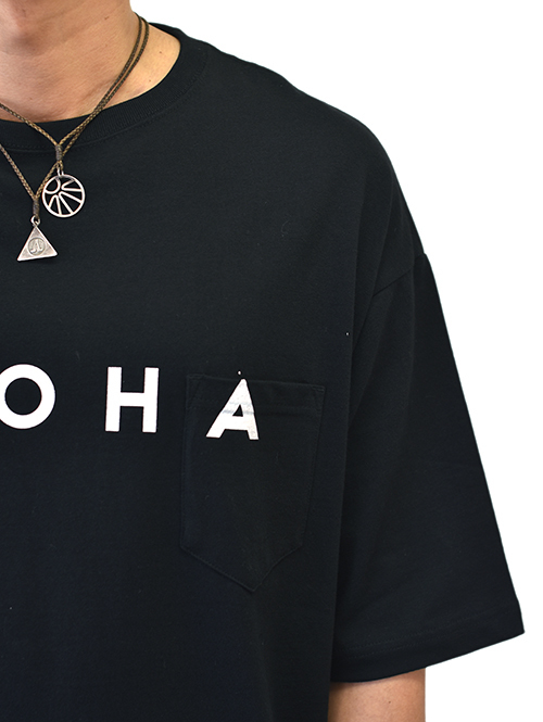 James After Beach Club ALOHA - Pocket Big T Black 再入荷