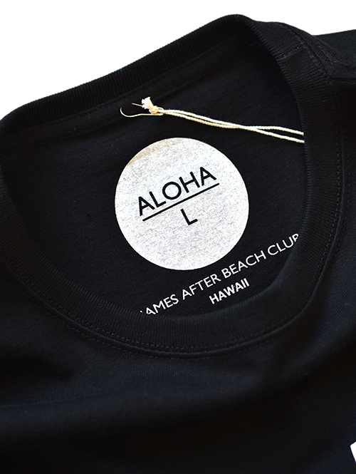 James After Beach Club ALOHA - Pocket Big T Black 再入荷