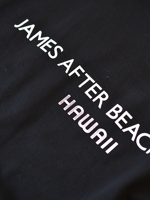 James After Beach Club ALOHA - Pocket Big T Black　再入荷