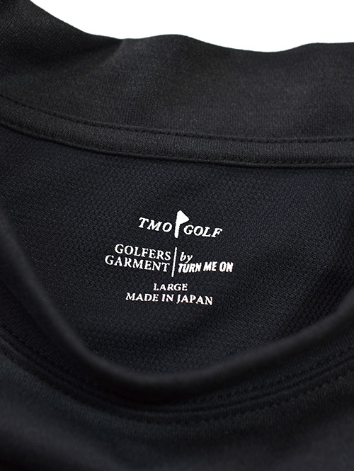 TURN ME ON GOLF Moc Neck Tee Black