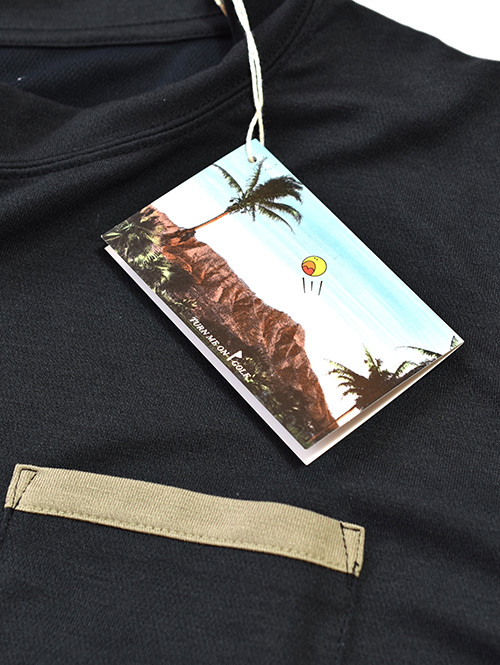 TURN ME ON GOLF Moc Neck Tee Black