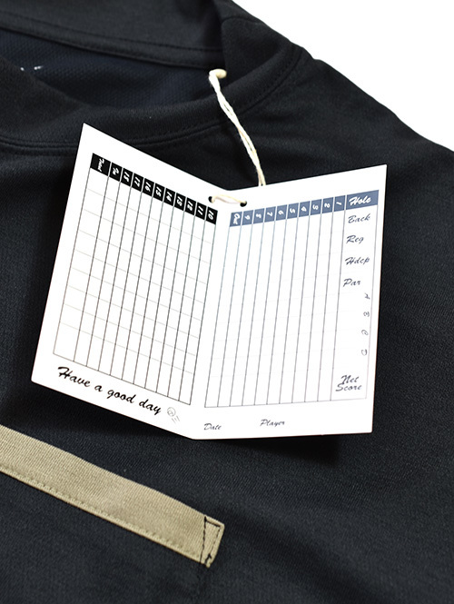 TURN ME ON GOLF Moc Neck Tee Black