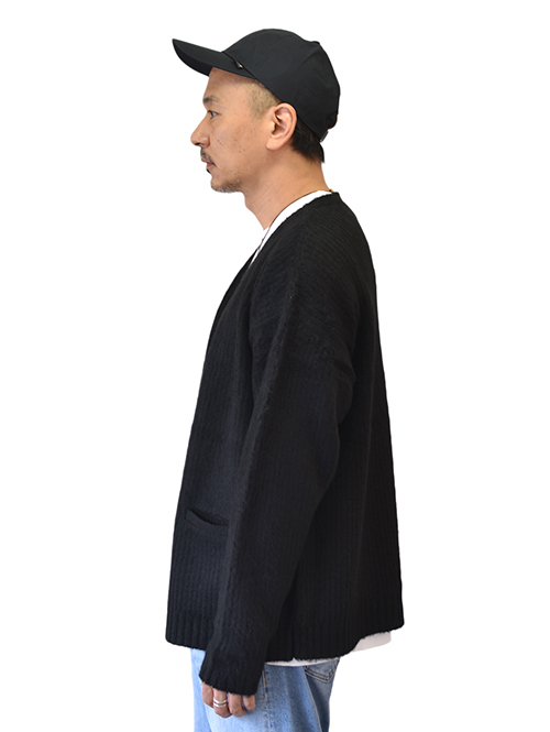 CAL O LINE SAFARI掲載 モヘア カーディガン Black