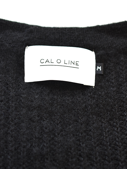 CAL O LINE SAFARI掲載 モヘア カーディガン Black