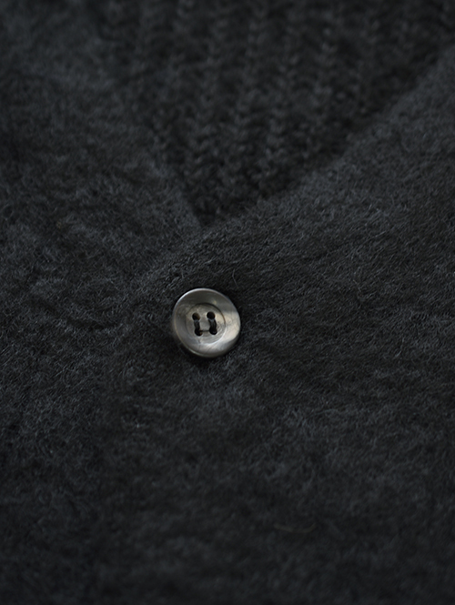 CAL O LINE SAFARI掲載 モヘア カーディガン Black