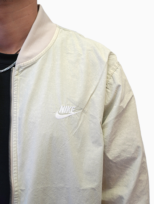 NIKE WOVEN BOMBER JACKET Rattan　Big swoosh ビッグ スウッシュ マーク