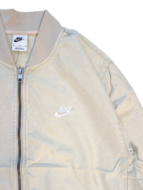 NIKE WOVEN BOMBER JACKET Rattan　Big swoosh ビッグ スウッシュ マーク