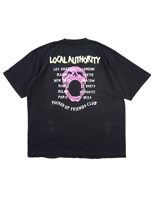 LOCAL AUTHORITY  SKULL TOUR SHOP TEE